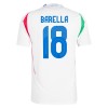 Camiseta de fútbol Italia Barella 18 Segunda Equipación Euro 2024 - Hombre